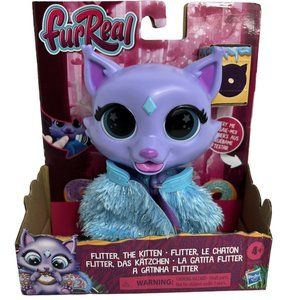 FurReal Flitter The Kitten Color Change Interactive Feeding Toy Hasbro Cat Kitty